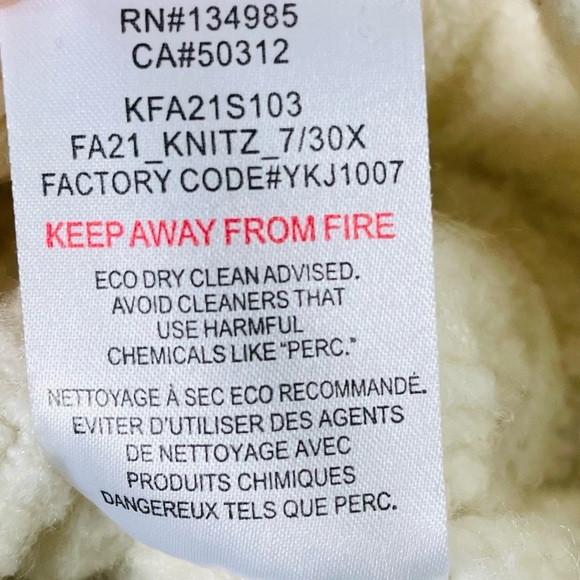 For Love & Lemons Dominique Shoulder Pad Sweater In Ivory Size XSmall - Picture 15 of 15